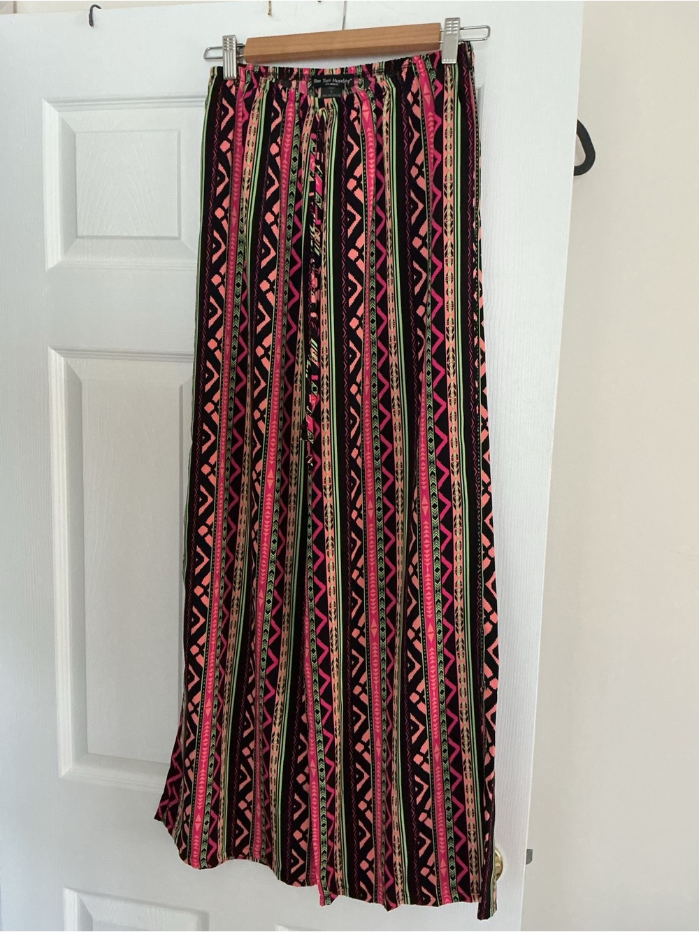 WIDE LEG BOHO PANTS- SIZE SMALL